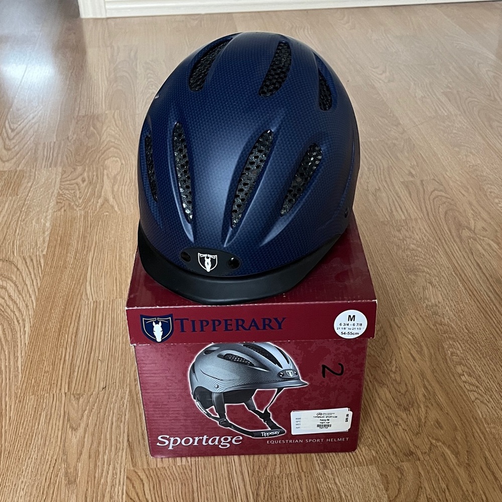 Tipperary Equestrian Sportage Helmet - Navy Blue